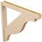 Ekena Millwork 6-in W x 48-in D x 48-in H Funston Block Rough Cedar Woodgrain TimberThane Outlooker, Primed Tan OUTUR060X48X48FST44RCPR - alternate 6